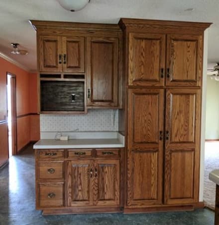 Built-In Cabinet Conversion before
